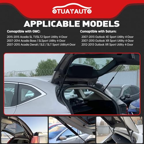 OTUAYAUTO Rear Liftgate Hatch Shock Struts, Lift Support Replacement for GMC Acadia 2007-2015, Saturn Outlook 2007-2013, Pack of 2 - Image 2
