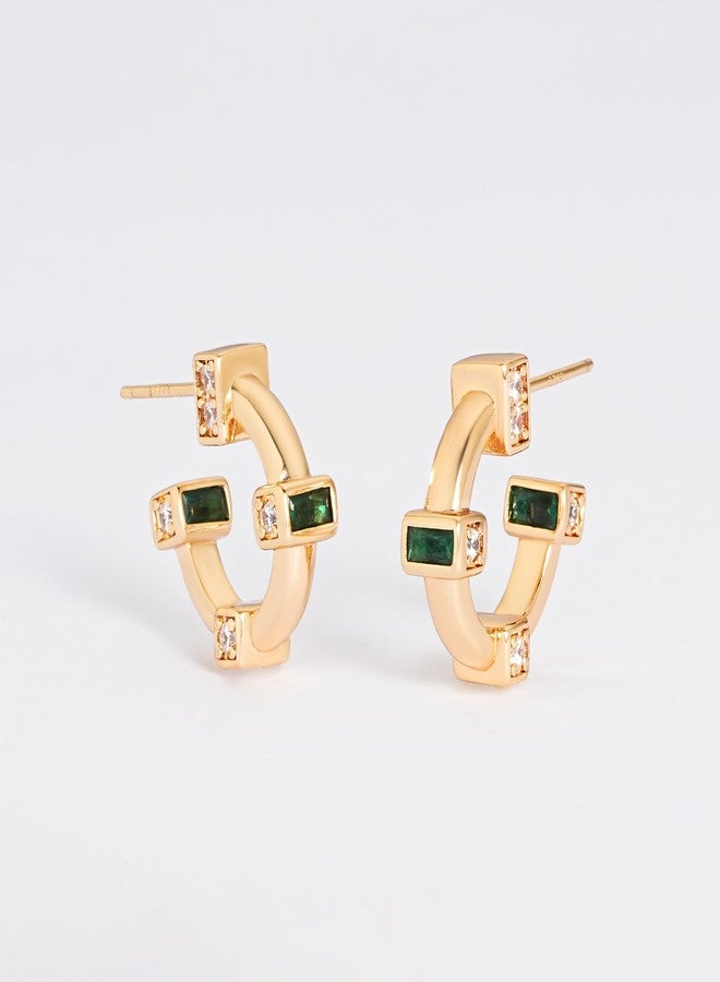 LOYATA Earring Stud Sets for Women 14K Gold Plated 925 Sterling Sliver Post Small Stud Earrings for Women Hypoallergenic Gold Trendy Jewelry for Women - Image 4