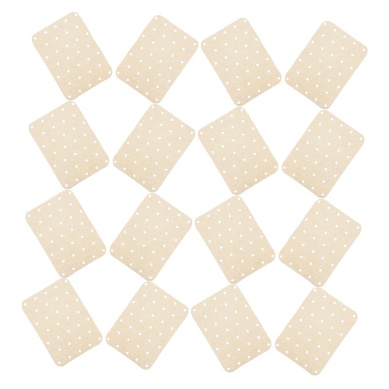 أوراق البرشمان البنية المثقبة 180 قطعة غير لاصقة تمتص الزيت لفرن الهواء المقلي المطبخ - Image 2