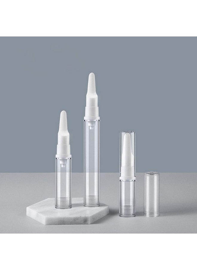 Teensery - 6 Pcs 5Ml 10Ml 15Ml Airless Pump Bottles Empty Refillable Eye Serum Vacuum Bottles Cosmetic Cream Lotion Storage Containers For Makeup Foundations & Serums (10Ml) - Image 1