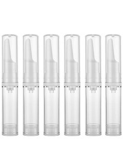 6 Pcs 5Ml 10Ml 15Ml Airless Pump Bottles Empty Refillable Eye Serum Vacuum Bottles Cosmetic Cream Lotion Storage Containers For Makeup Foundations & Serums (10Ml)