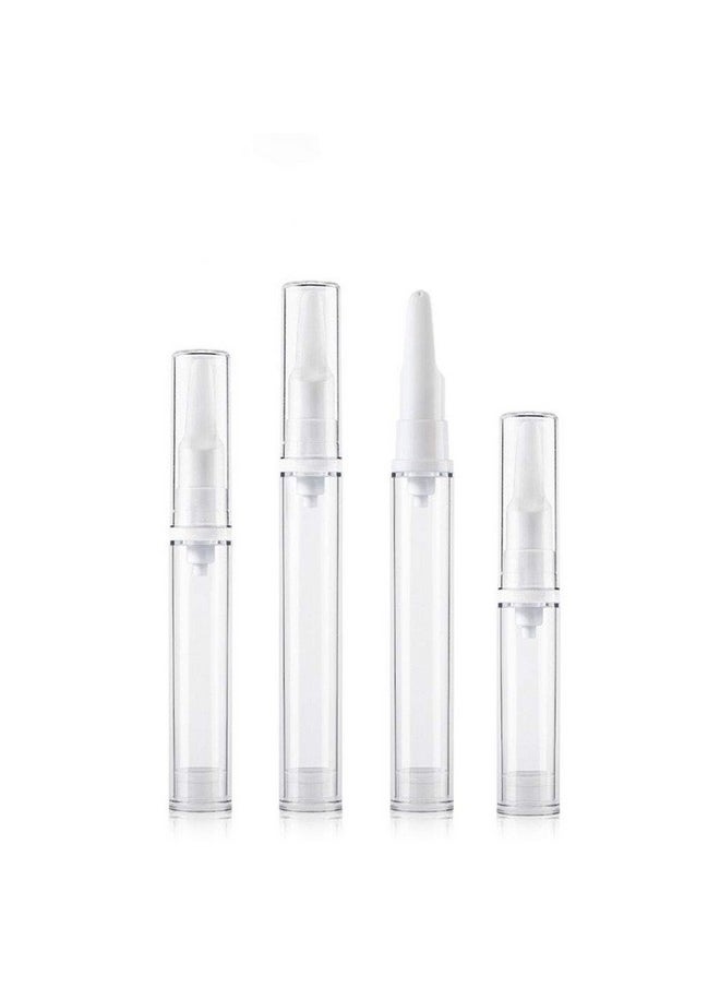 Teensery - 6 Pcs 5Ml 10Ml 15Ml Airless Pump Bottles Empty Refillable Eye Serum Vacuum Bottles Cosmetic Cream Lotion Storage Containers For Makeup Foundations & Serums (10Ml) - Image 1