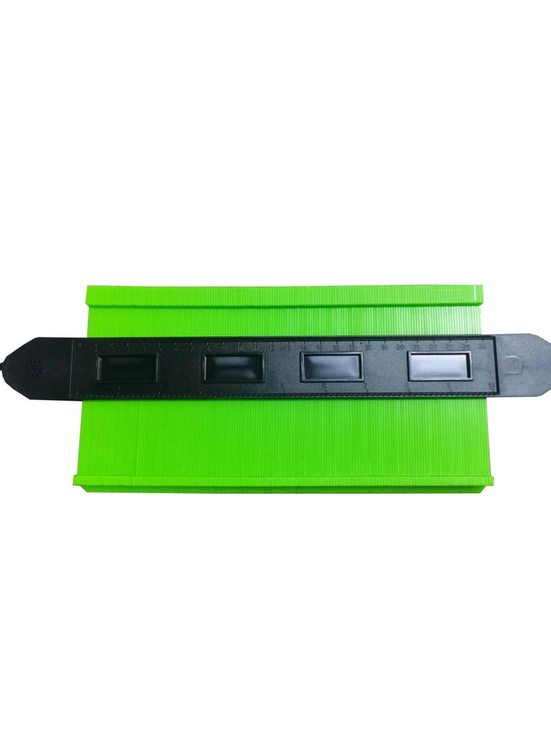 10 Inch 25CM Green Woodworking Measuring Gauge Taking Gauge Radian Profiling Gauge 