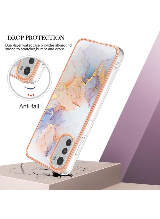 اس-توب جراب لهاتف Motorola Moto E32 4G / E32S، جراب هاتف IMD TPU مطلي بالكهرباء - Image 3