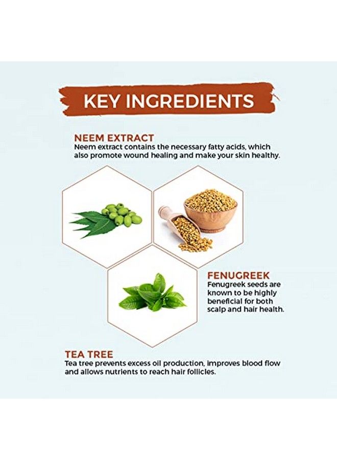 OSHEA Herbals Neemclean Anti Dandruff Shampoo300Ml - Image 4