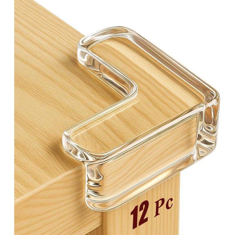 TerraToss Corner Protector for Baby [12 Pcs] | Edge Protector for Sharp Edges | Corner Protector for Furniture and Table Corners | Baby Proofing Edge Guards for Baby Safety (12) - Image 1