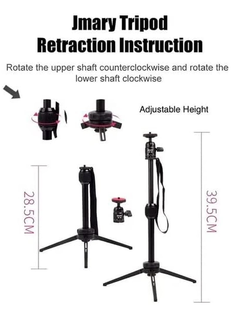 JMARY MT-68 Table-Top Extendable Foldable Tripod Stand for Mobile Phones and DSLR & Digital Cameras - Image 5