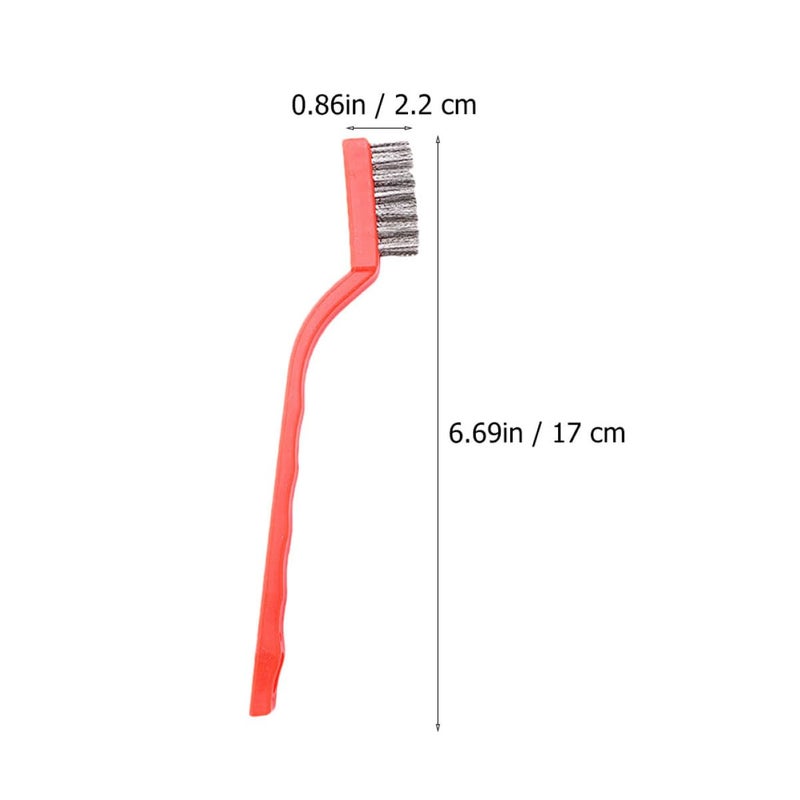 Industrial Wire Scratch Brushes Set 3pcs Stainless Steel Brass Black Steel Bristles For Rust Removal Precision Cleaning - Image 3