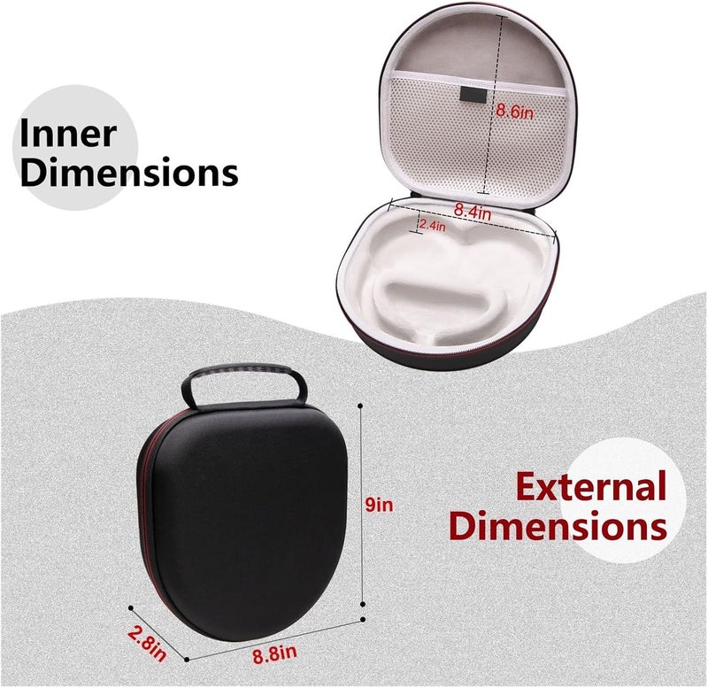Headphones Case for One Pro/Q45/Life Q35 Headset Protective Travel Carrying Storage Bag(Type 1375) - Image 2