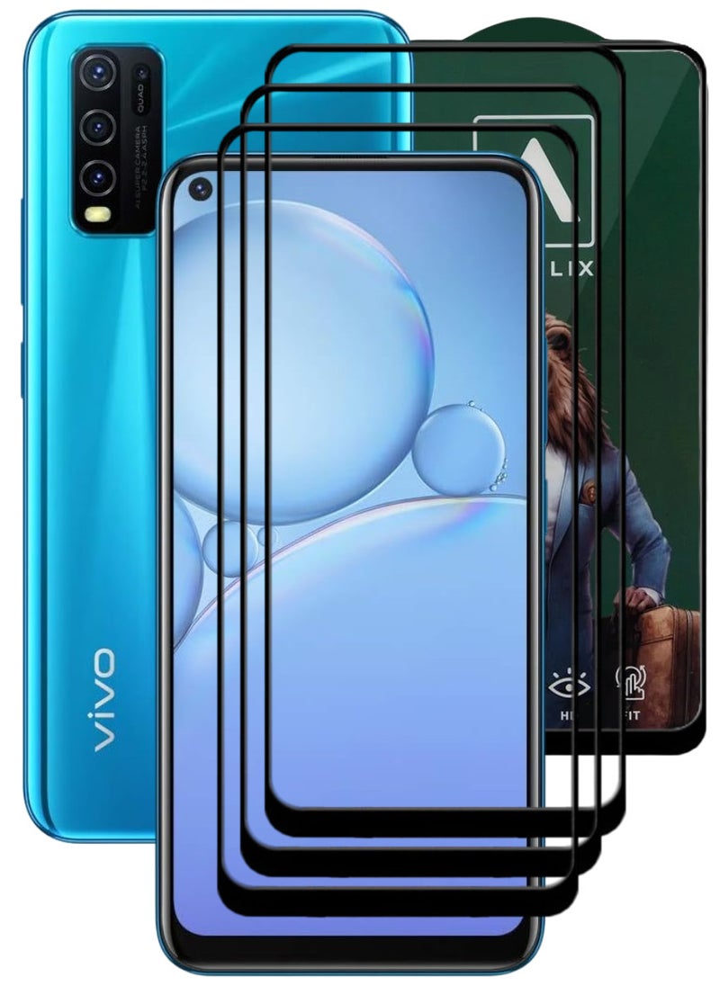 ACLIX 3 Pieces Antistatic ESD Dustproof Premium Quality High Definition Tempered Glass Screen Protector Designed For vivo Y30 - Image 1