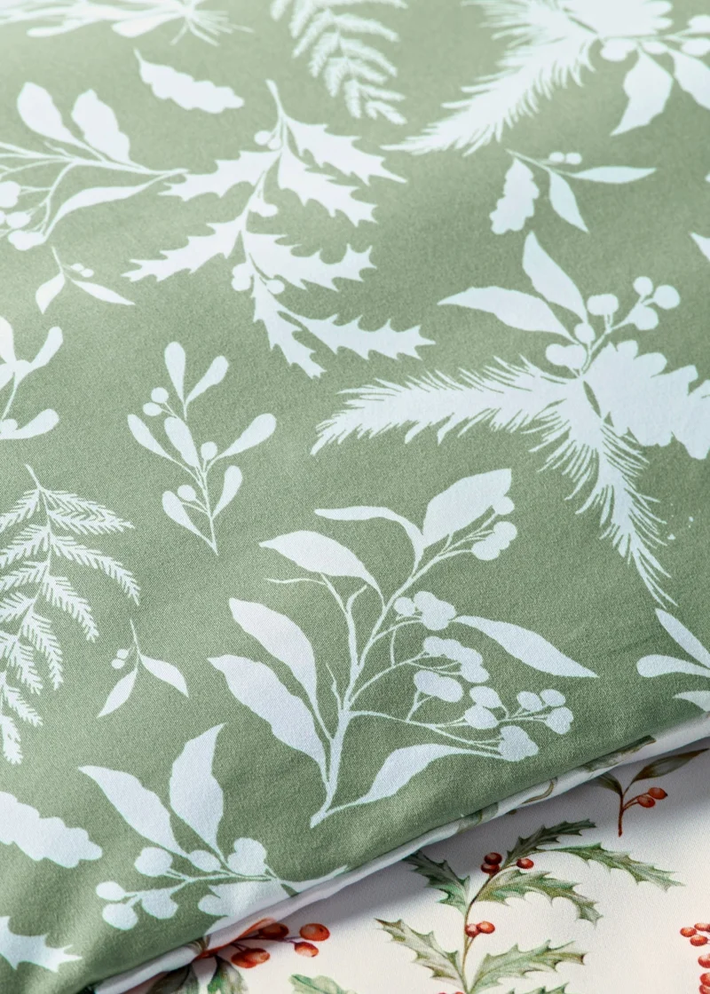 Matalan Cream Winter Foliage Duvet Set