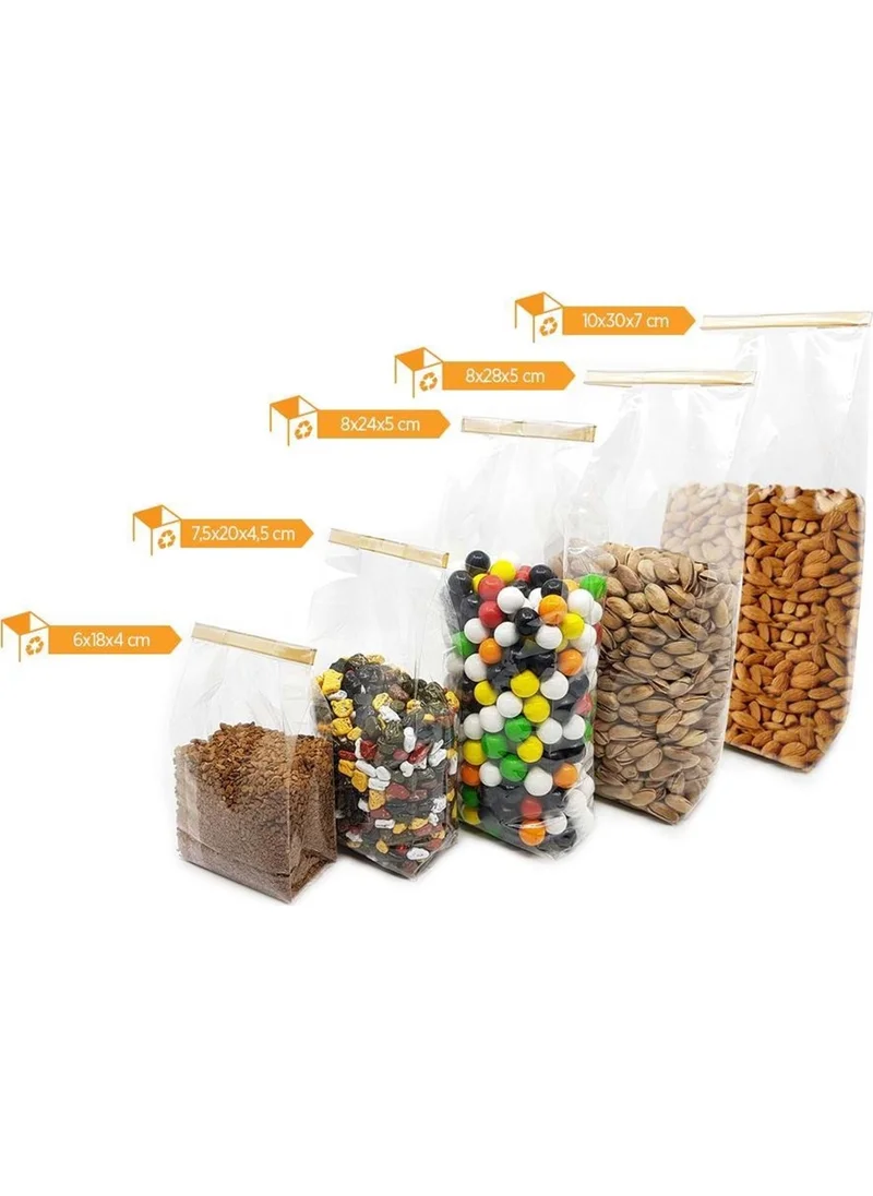Ambalaj Pazarı Packaging Market Bottom Bag Transparent 6X18 4 cm - 100 PIECES