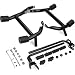 Kekykm 20232026 Street Glide Road Glide Saddlebag Guard Crash Bar Compatible with Harley Davidson Touring FLTRX FLTRXL FLHX FLHXU FLHXL FLTRXSE FLHXSE FLTRXSTSE Black TipOver Bar with Support Rails - Image 2