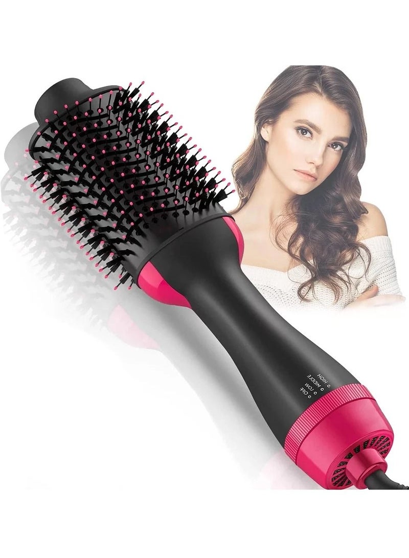One Step Hair Dryer & Volumizer,Hot Air Brush, Blow Dryer Brush, Ceramic Electric Blow Dryer Styler Straightener, 3 in1 Styling Oval Comb, Negative Hair Straightener Brush - Image 1