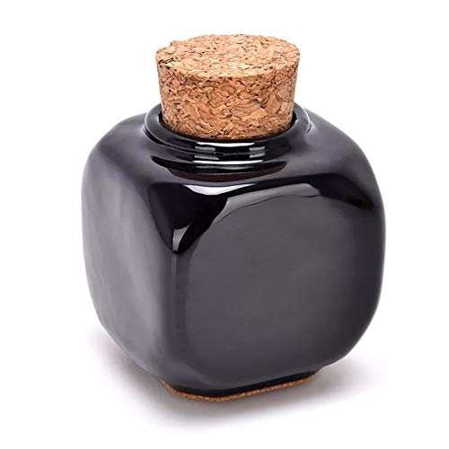 Porcelain Material Nail Art Acrylic Glass Dappen Dish Powder Liquid Bowl Holder Container With Soft Wooden Lid Nail Art Accessories black