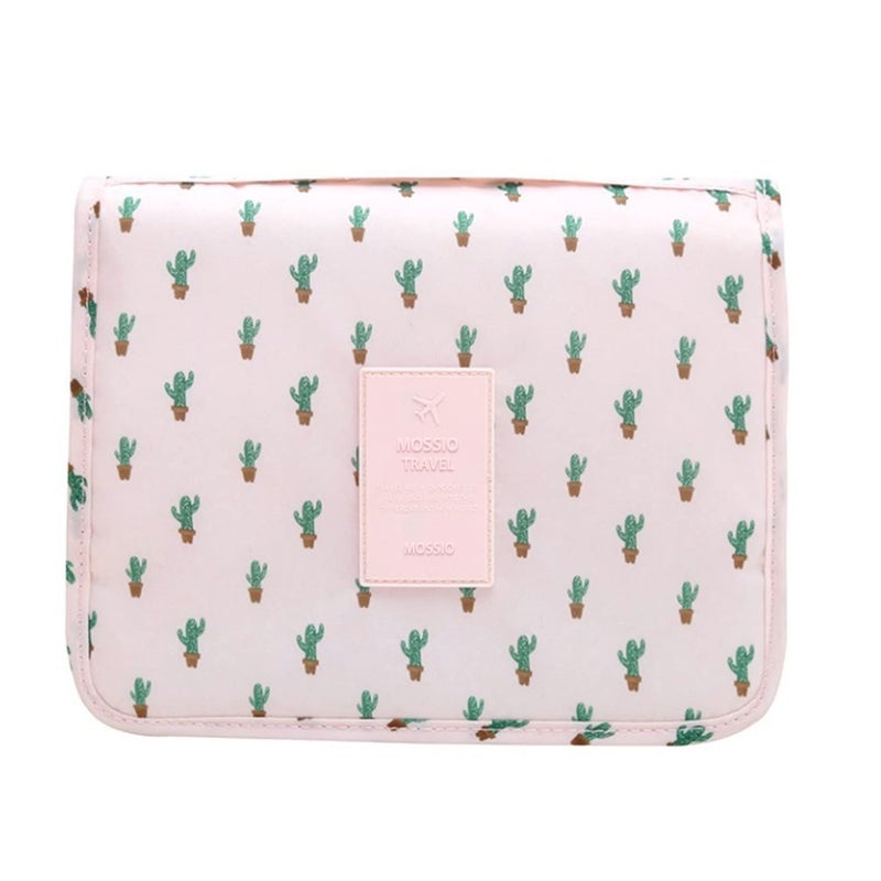 Mossio Hanging Toiletry Bag - Large Cosmetic Makeup Travel Organizer for Men & Women with Sturdy Hook (Cactus) - Image 4