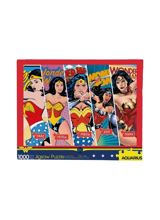 Aquarius Dc Wonder Woman Puzzle (1000 Piece Jigsaw Puzzle) Officially Licensed Dc Comics Merchandise & Collectibles Glare Free Precision Fit 20 X 28 Inches  - Image 1