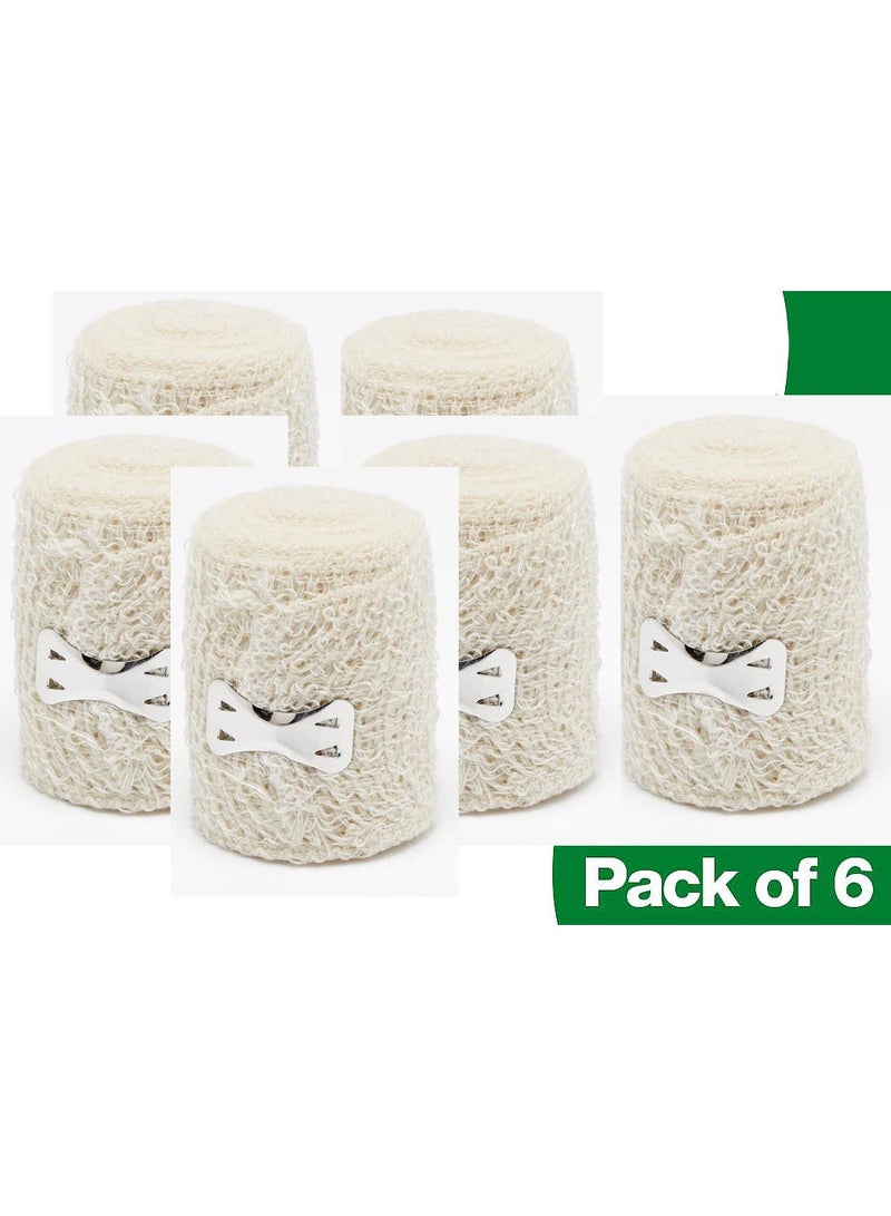 ار كي ضمادة كريب مرنة بمشابك 5 سم × 4.5 متر 6 قطع - Image 1