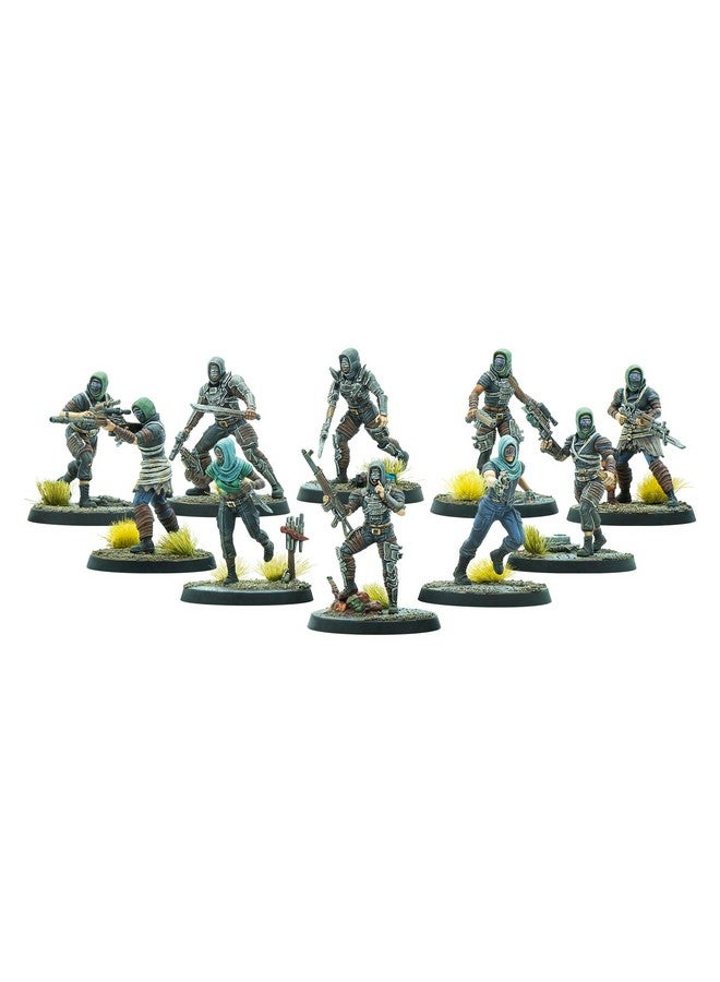 Modiphius Entertainment: Fallout Wasteland Warfare: Raiders - The Disciples - 10 Unpainted Figures, Nuka World Wave, Miniatures Compatible w/ Factions - Image 2