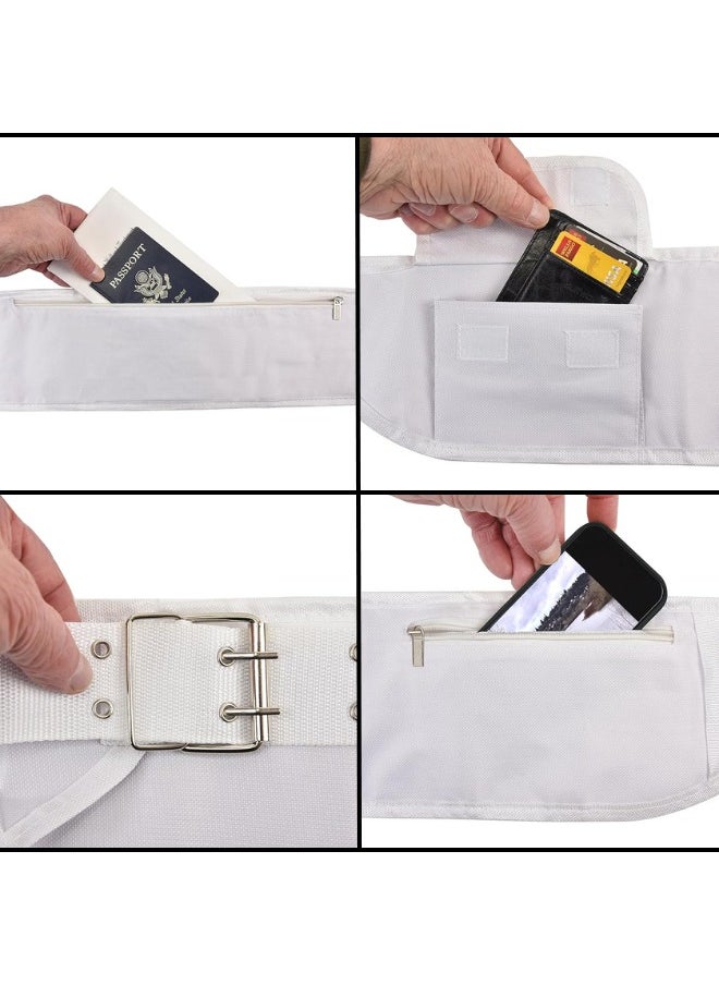 bq Ihram belt, Ahram belt, Flaxible-Size Unisex Adjustable White Ihram Belt With Phone Holder Waist Belt Anti-Theft for Hajj Umrah ihram belt ahram belt  - Image 4