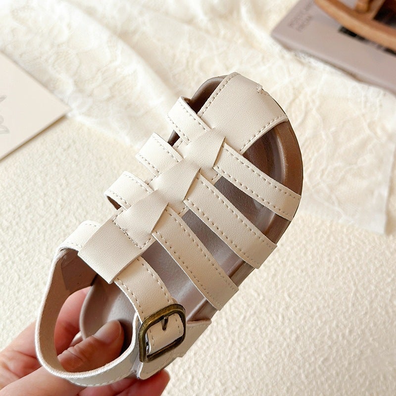 Korean Style Children''s Shoes, Summer Girls'' Birkenstock Sandals, Closed-Toe Boys'' Roman Shoes, Children''s Beach Shoes, Baby Shoes - Image 3