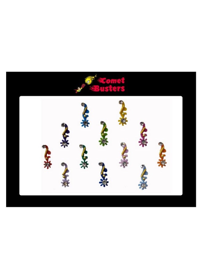 Comet Busters Beautiful Handcrafted Multicolor Traditional Bindis (BIN1811) - Image 3