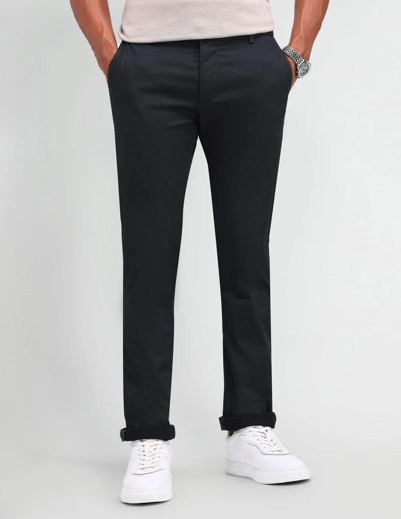 Slim Fit Inner Web Detailed Trousers