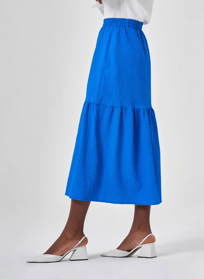 MIZALLE JACQUARD TEXTURED SKIRT