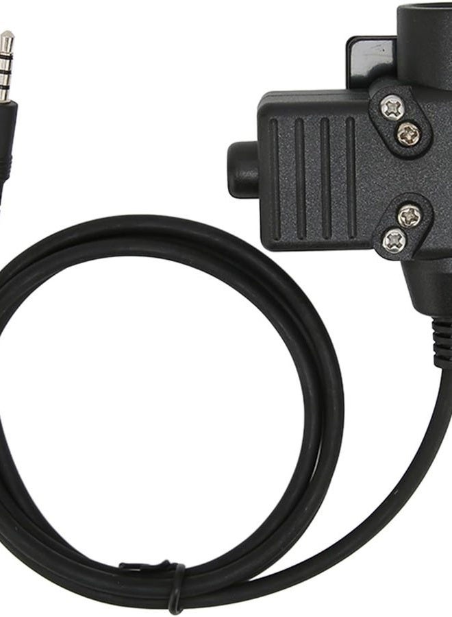 ATAIRSOFT U94 PTT Military Headset System Adapter Push-to-Talk 3.5mm Plug for Cell Phone, Baofeng, Kenwood (for Cell Phone) - Image 1