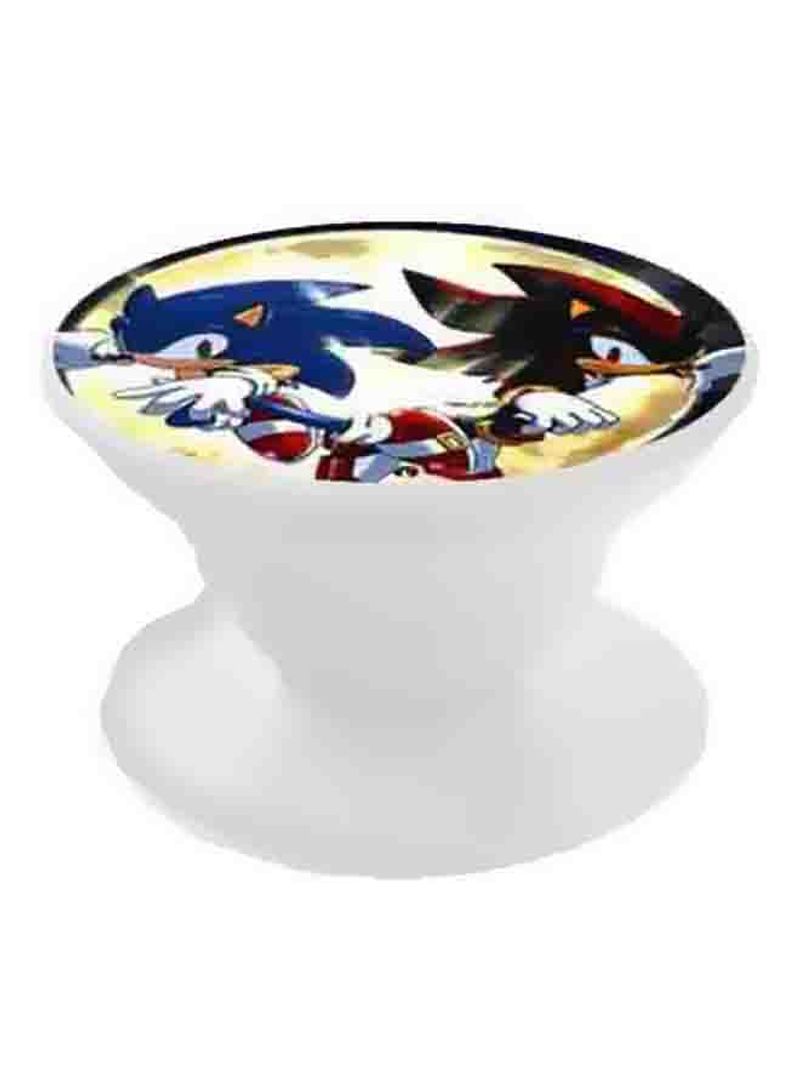 RKN Printed Pop Socket Phone Holder White/Blue/Black - Image 1