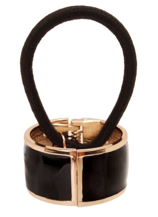 L. Erickson Atelier Enamel Cuff Pony Black Gold  - Image 1