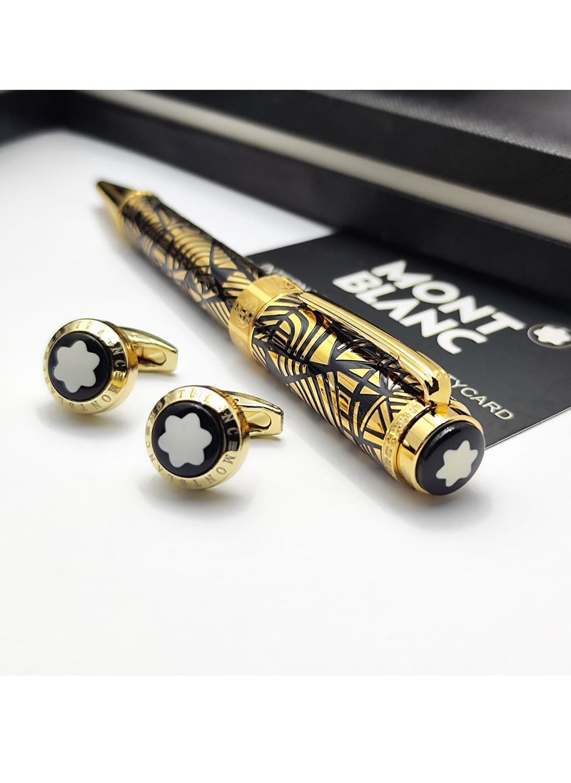 Mont Blanc Mont Blanc pen and cufflink  Estelle Estelle  New latest version  Mont Blanc   💎 ⚡️First class 