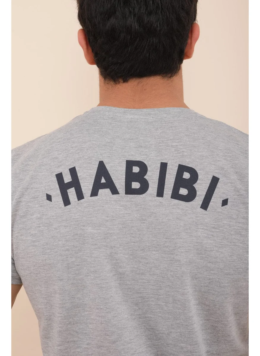  اليوم Habibi T-Shirt - Grey 100% Cotton