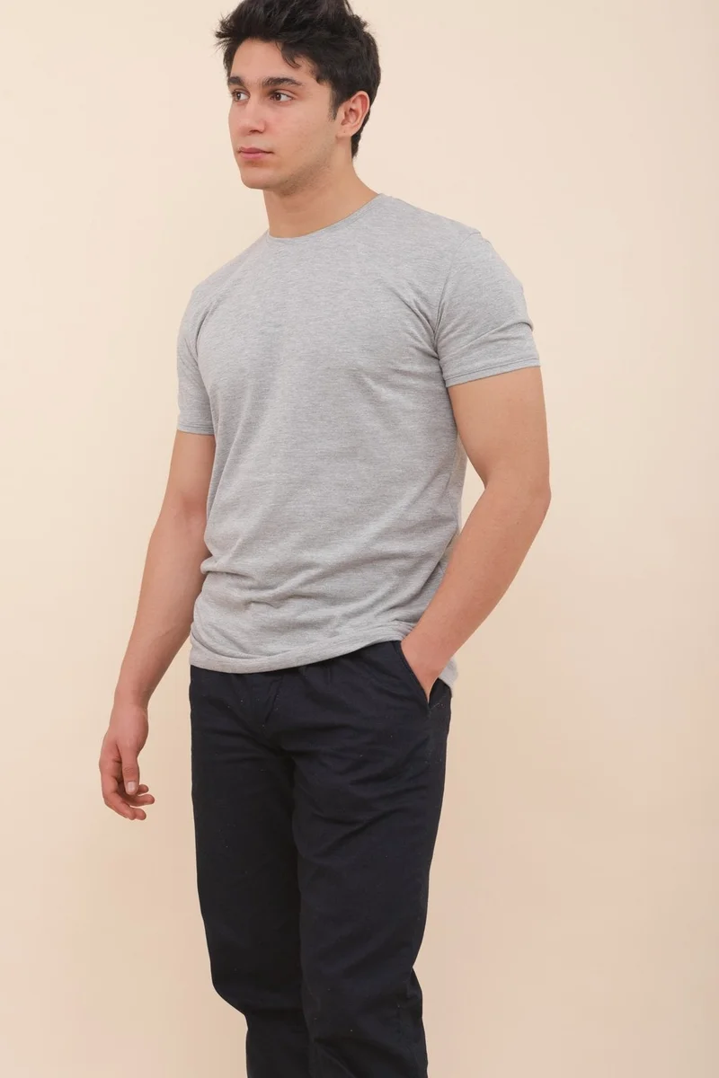 Lyoum Habibi T-Shirt - Grey 100% Cotton