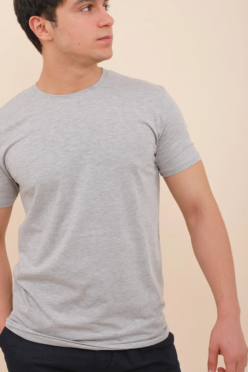 Lyoum Habibi T-Shirt - Grey 100% Cotton