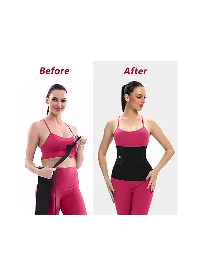PROMASS Waist Trainer For Women Waist Wrap 4M, Tightness Adjustable & Non-Slip, Flexible Stomach Bandage Wrap, Lower Belly Fat, Post Partum - Image 4