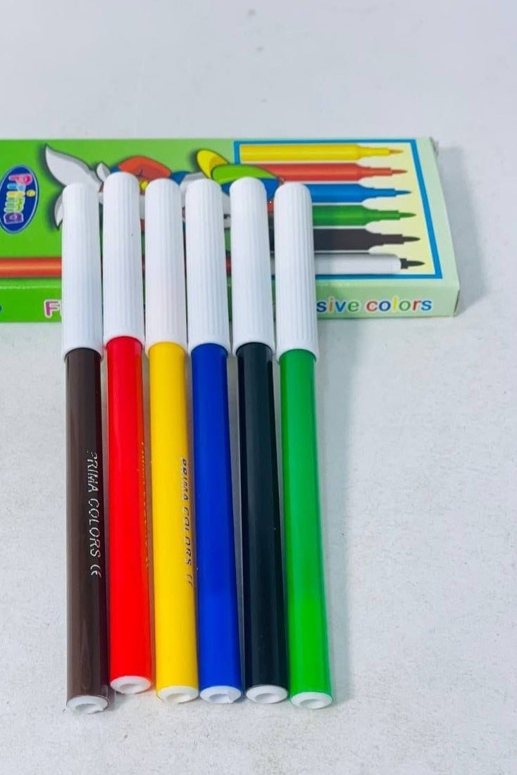 Box School Supplies Set of 16 Pieces (2 Ballpoint Pens + 6 Eraser Pens + 4 Highlighter Pens + 3 Ballpoint Pens + 3 in 1 Paper Clips + 50 Sticky Notes) - Image 3