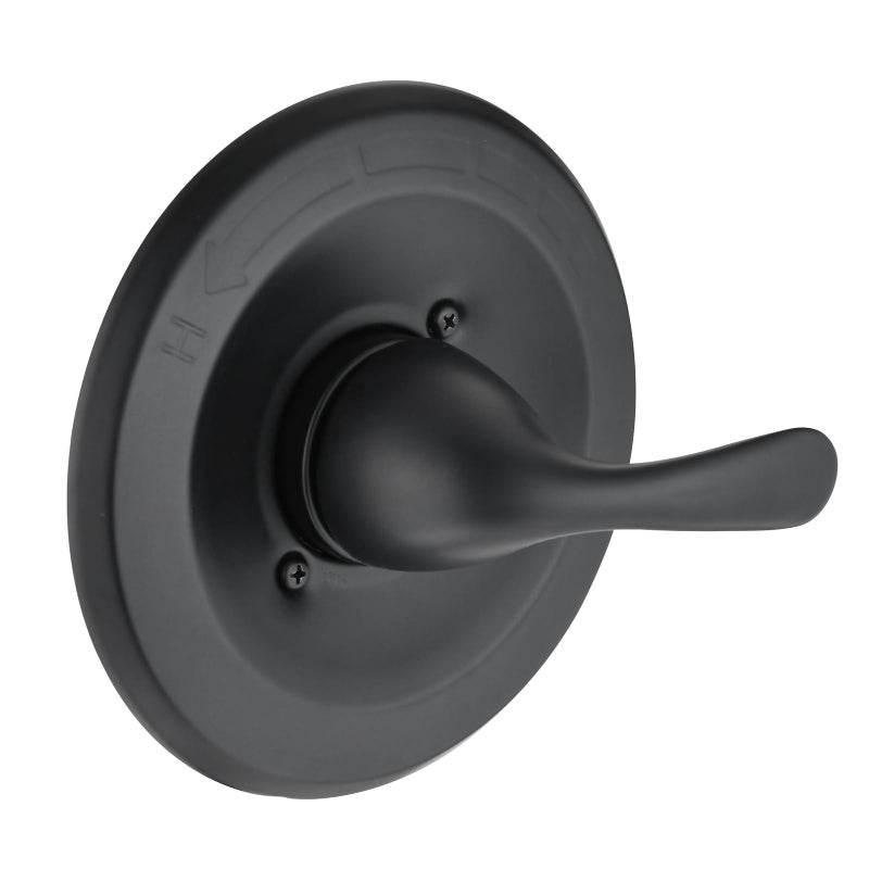 Ultrimkit Shower Trim Kit Compatible with Delta 1314 Series Shower Cover Plate with Handle Matte BlackValve Catridge Not Inclued - Image 2