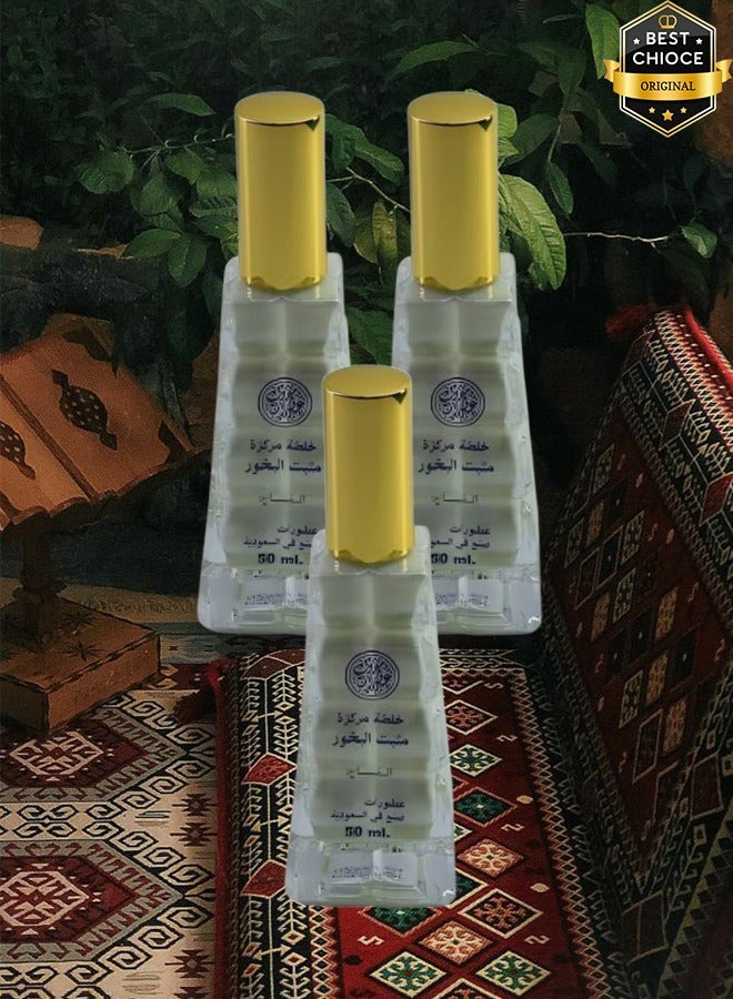 بخور 3 قطع عطر مثبت بخور خلطه مركزه 50 مل  - Image 1
