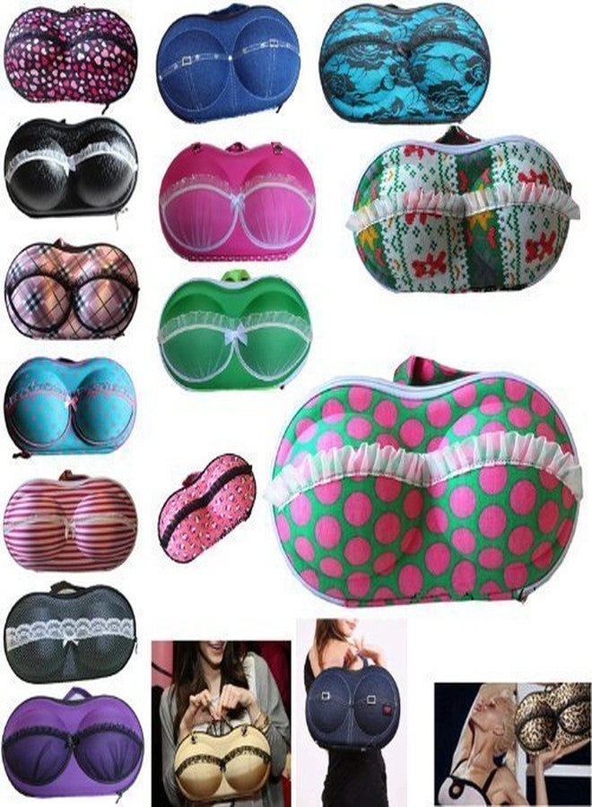 GBEX Nylon Bra Bag Pouch Travel Organizer Bag Bra Storage Bra Bags Pouch Undergarments Organizer Bag bra Storage Bag for Women [ MULTI COLOR ] - Image 4