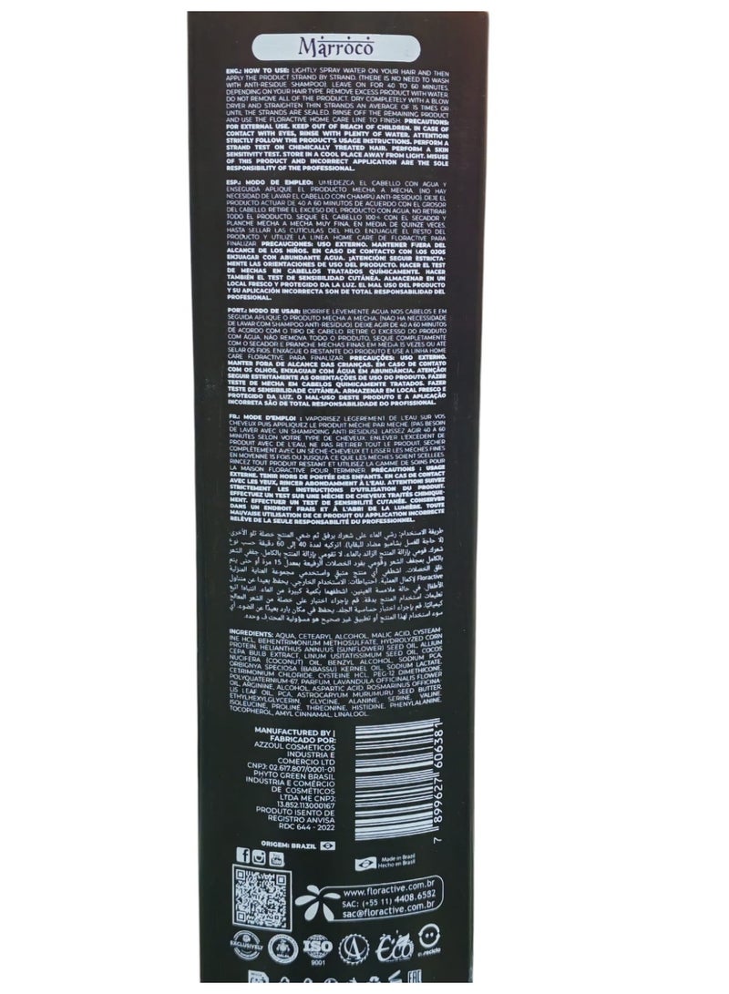 Floractive Marroco Conditioning Cream Plus - Hair Smoothing Treatment with Argan & Linseed Oil (1L) - Image 2