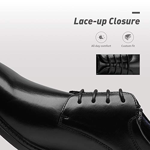 Bruno Marc Men's Dress Oxford Shoes Classic Lace Up Formal Shoes,Size 10.5,Black,DOWNING-02 - Image 5