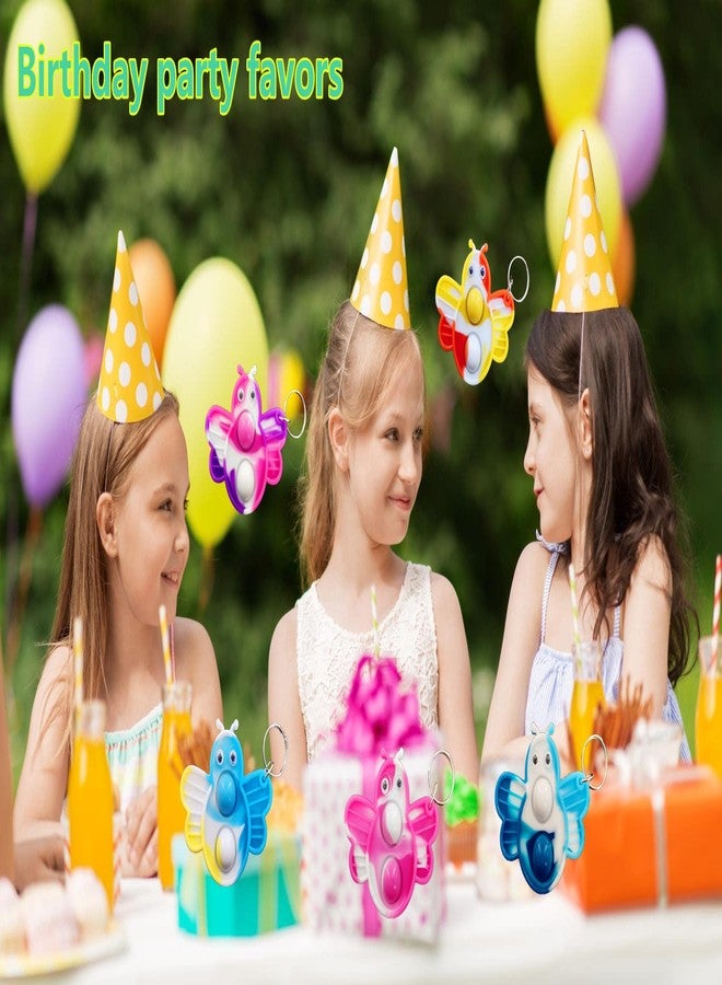رواكوا (بدون بيض) 30 عبوة بالجملة، سلسلة مفاتيح على شكل نحلة صغيرة، لعبة صغيرة لتخفيف التوتر، هدايا حفلات أعياد الميلاد، جوائز فقاعات صيفية للطلاب - Image 3