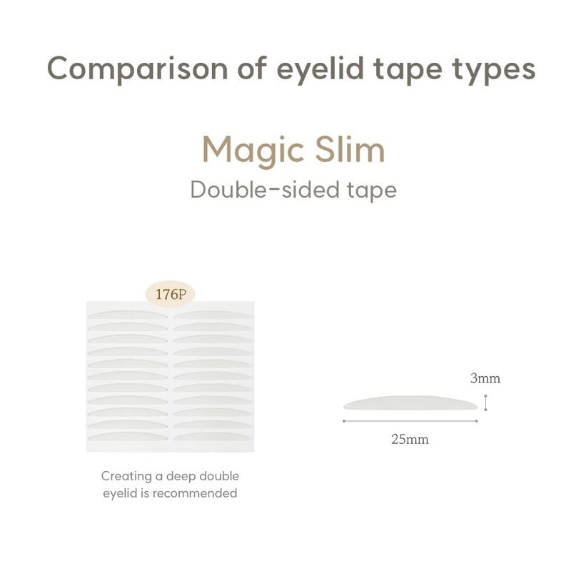 Gilded Cloud Both Sides Sticky Ultra Instant Lift Without Surgery Hooded, Droopy, Uneven, Mono-Eyelids Invisible Fiber Double Side Tapes Stickers 240Pcs (Medium) - Image 5