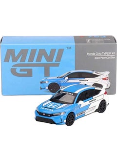 Toyfest Mini GT 1/64 Honda Civic Type R #3 2023 Pace Car Blue Collectible Model Car  - Image 4