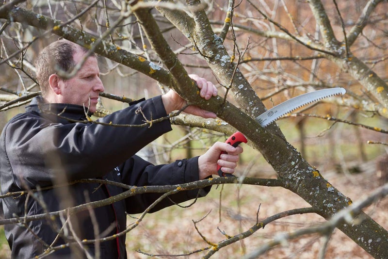 FELCO F630 Pruning Saw – Full-Stroke Pull-Cut Saw for Tree Trimming, Forestry & Outdoor Use | Tree Branch Cutter | Handsaw with Chrome-Plated 13" Blade, Ergonomic Handle, Locking Sheath with Belt Loop - Image 5