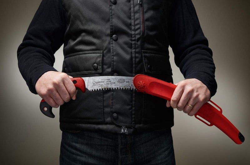FELCO F630 Pruning Saw – Full-Stroke Pull-Cut Saw for Tree Trimming, Forestry & Outdoor Use | Tree Branch Cutter | Handsaw with Chrome-Plated 13" Blade, Ergonomic Handle, Locking Sheath with Belt Loop - Image 3