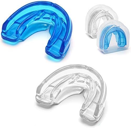 Coolrunner Double Braces Mouth Guard, Sports Athletic Mouth Guards Youth Mouthguard for Upper and Lower Teeth Protection Required for Youth, Teenager and Adults (Blue) (Blue+Transparent) - Image 3