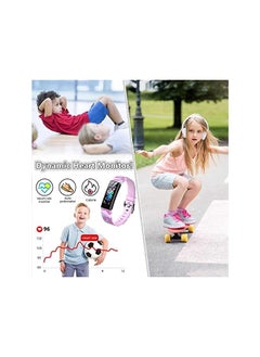 PROMASS Fitness Tracker for Kids Fitbit for Boys Girls 6+ Fitness Watch Activity Tracker with Pedometers, Heart Rate & Sleep Monitor, Stopwatch, Waterproof Gift for Children (Pink Camouflage)  - Image 4