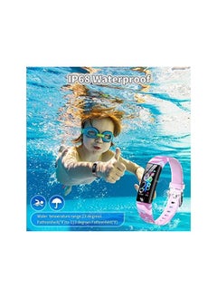 PROMASS Fitness Tracker for Kids Fitbit for Boys Girls 6+ Fitness Watch Activity Tracker with Pedometers, Heart Rate & Sleep Monitor, Stopwatch, Waterproof Gift for Children (Pink Camouflage)  - Image 3